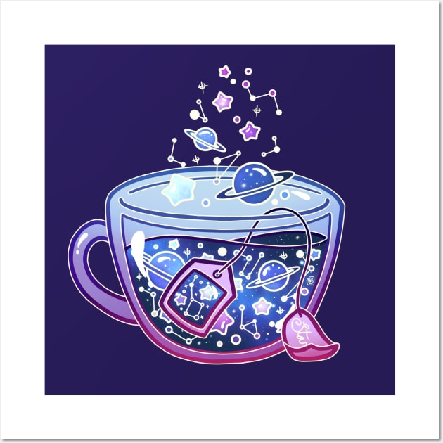 Galaxy Tea Wall Art by heysoleilart